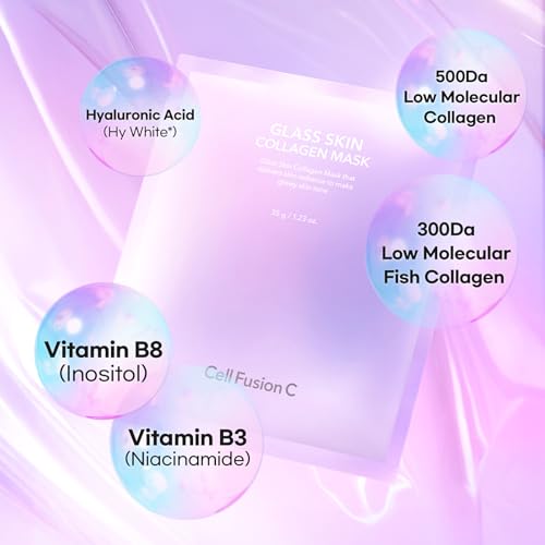 Image 5 of Cell Fusion C Glass Skin Collagen Mask, 1.23 oz. x 5 Sheets