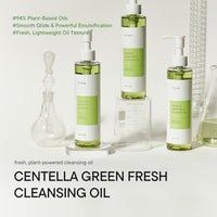 Thumbnail for Image 2 of IUNIK Centella Green Fresh Cleansing Oil - Makeup Remover 6.7 fl oz