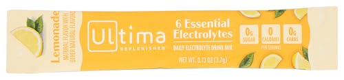 Image 1 of 0.13 Ounce (Pack of 1) for the product Ultima Replenisher Lemonade Electrolyte Drink Mix Single, 0.13 OZ