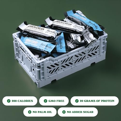 Image 4 of BAREBELLS Protein Bars Combo Pack – 12 Creamy Crisp & 12 Cookies & Cream (24 bars total)