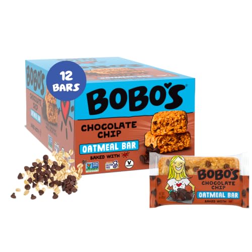 Image 1 of Default Title for the product Bobo's Soft Baked Oatmeal Bars Oatmeal Bars, Chocolate Chip, 3oz (12 ct)