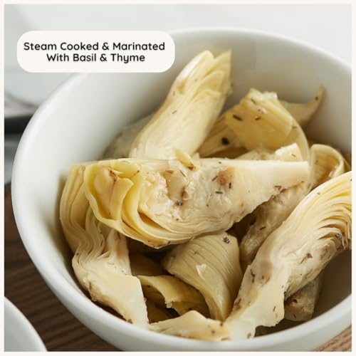 Image 4 of Poshi Marinated Artichoke Heart Snack Packs, Basil & Thyme,10-Pack, 1.58 oz
