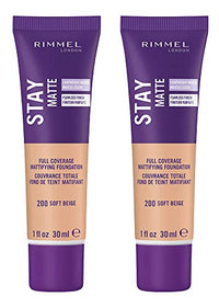 Thumbnail for Image 2 of Soft Beige / 2 Fl Oz (Pack of 1) for the product Rimmel Stay Matte Liquid Foundation