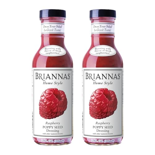 Image 1 of Default Title for the product BRIANNAS Home Style Raspberry Poppy Seed Dressing, Gluten Free, 2 Pack