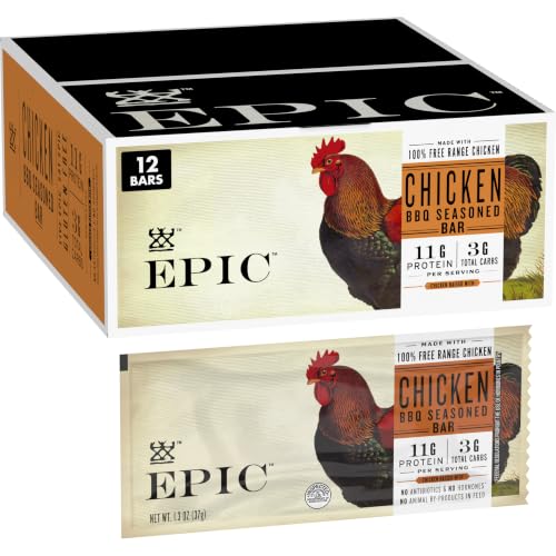 Image 1 of Default Title for the product Epic BBQ Chicken Protein Bar, 12 ct, 1.3oz bars