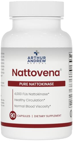 Image 1 of 90 Count (Pack of 1) for the product Arthur Andrew Medical Nattovena Pure Nattokinase 4000 FU Capsules