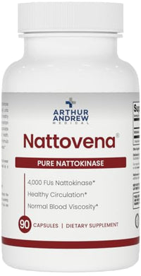 Thumbnail for Image 1 of 90 Count (Pack of 1) for the product Arthur Andrew Medical Nattovena Pure Nattokinase 4000 FU Capsules