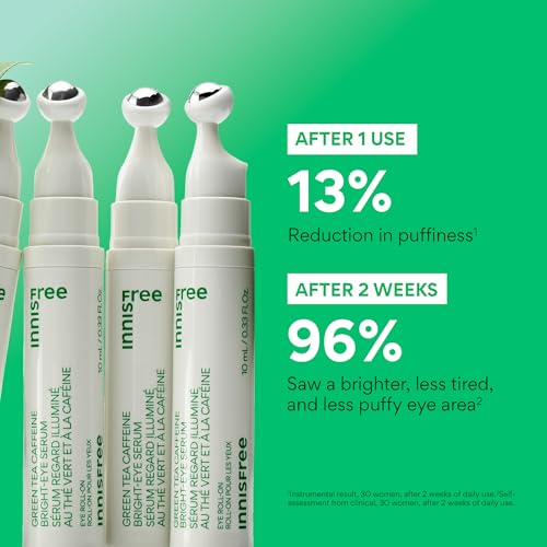 Image 3 of innisfree Green Tea Caffeine Hydrating Korean Eye Serum, 10 mL/0.34 fl. oz.