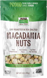 Thumbnail for Image 2 of 9 Ounce (Pack of 12) for the product NOW Foods Macadamia Nuts Dry Roasted with Sea Salt 9-Ounce