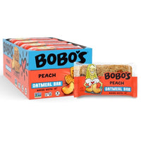 Thumbnail for Image 2 of Bobo's Peach Oat Bars, Simple Ingredients, Whole Grain Oats, Plant Based, Gluten Free Breakfast Bars, Non-GMO, Healthy Snacks for Adults & Kids (12 Bars)