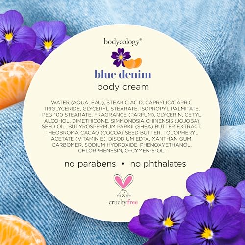 Image 6 of Bodycology Shea Butter Body Cream, Blue Denim, 8 oz (Pack of 2)