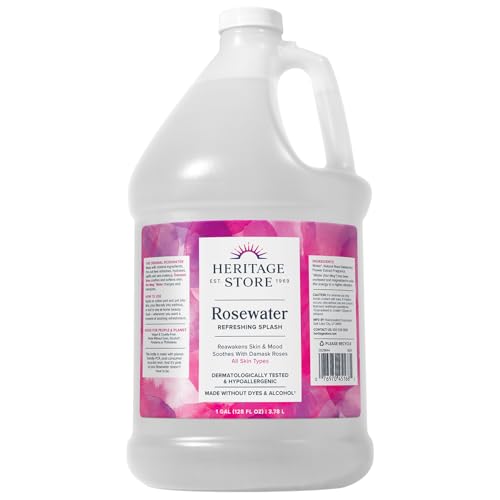 Image 1 of Default Title for the product HERITAGE STORE Rosewater Facial Splash, Hydrating Toner, 1 Gallon