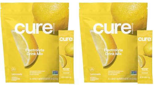 Image 12 of 2 Pack Lemonade for the product Cure Hydration Electrolyte Drink Powder