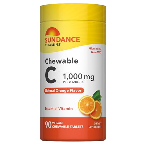 Image 1 of Default Title for the product Sundance Chewable Vitamin C 1000mg 90 Tablets