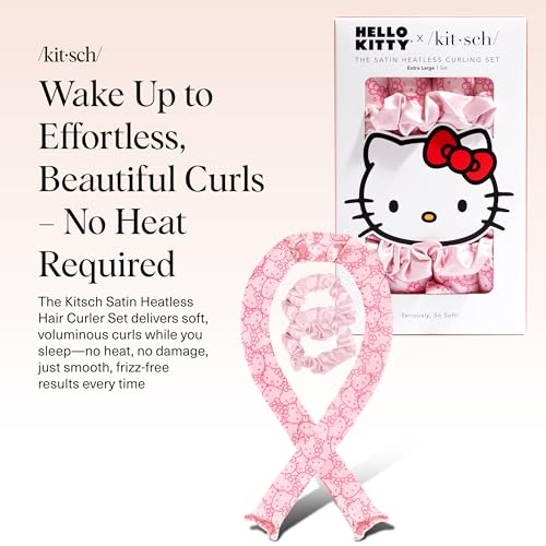 Image 2 of Kitsch Hello Kitty x Kitsch Heatless Curls Overnight Set