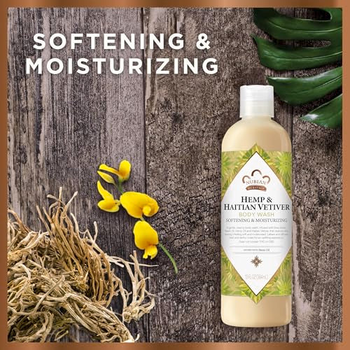 Image 4 of Nubian Heritage Body Wash Indian Hemp & Haitian Vetiver Cleanser 13 oz