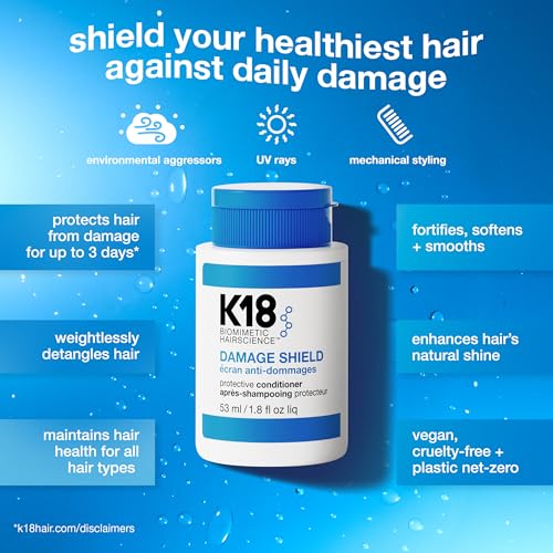 Image 5 of K18 Damage Shield Shampoo & Conditioner, 1.8 Fl Oz x2