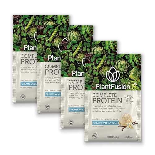 Image 2 of Vanilla / 0.27 Pound (Pack of 1) for the product PlantFusion Complete Vegan Protein Powder