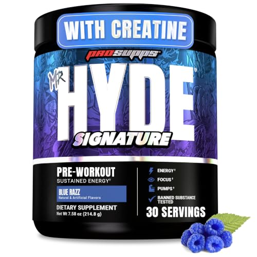 Image 1 of Default Title for the product ProSupps Mr. Hyde Signature Pre Workout Powder with Creatine, Blue Razz