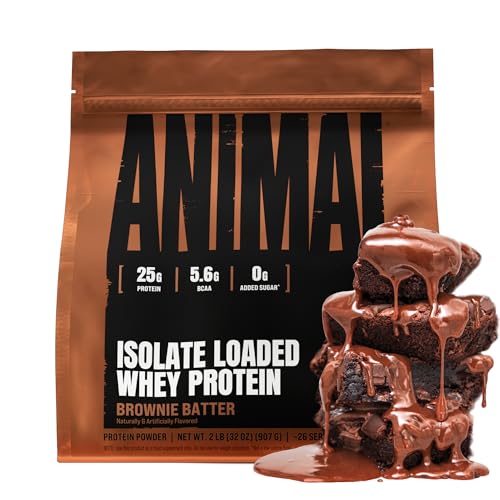 Image 6 of Brownie Batter / 2 Pound (Pack of 1) for the product Animal Whey Isolate Protein Powder
