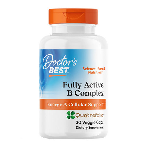 Doctors Best Fully Active B Complex with Quatrefolic 30 Veggie Caps