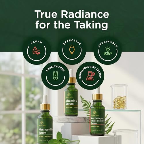 Image 5 of Tree of Life Face Serum Skin Care Set, Vit C, Niacinamide & Peptides Serum