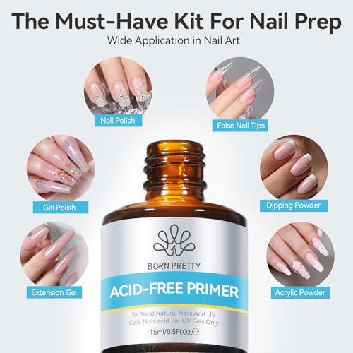 Image 6 of Born Pretty Nail Prep Dehydrate & Bond Nail-Primer Set 15ml