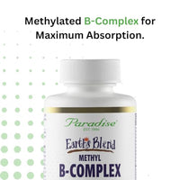 Thumbnail for Image 8 of Paradise Herbs Earth's Blend B-Complex Methylated 60 Capsules
