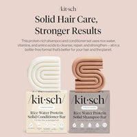 Thumbnail for Image 3 of Kitsch Rice Water Solid Shampoo and Conditioner Set for Hair Growth – 2 pcs