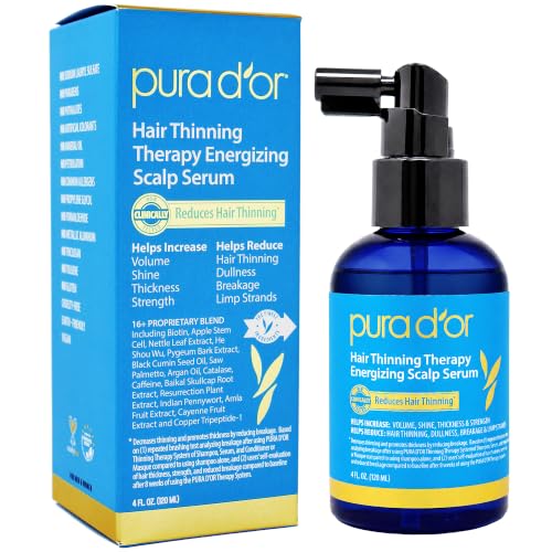 Image 1 of Default Title for the product PURA D'OR Hair Thinning Therapy Scalp Serum, 4 Fl Oz (Pack of 12)