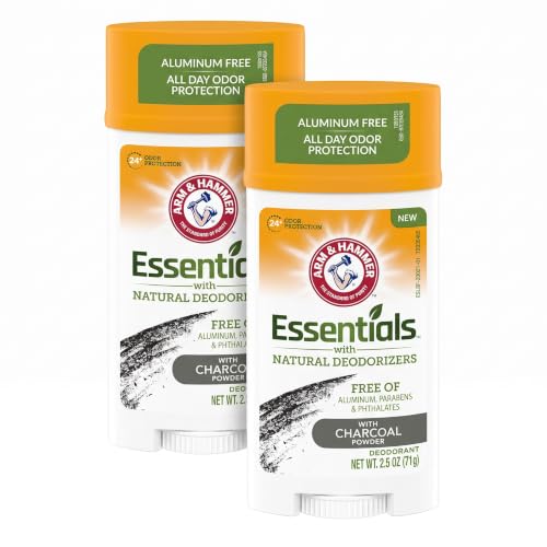 Image 2 of 2.5 Ounce (Pack of 8) / Deodorant for the product ARM & HAMMER Essentials Charcoal Deodorant for Men and Women, 4-Pack