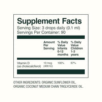 Thumbnail for Image 3 of Bobbie Organic Baby Vitamin D Drops, Immune Health, 400 IU, 0.3 fl oz