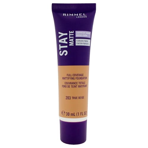 Image 11 of True Beige / 1 Fl Oz (Pack of 1) for the product Rimmel Stay Matte Liquid Foundation