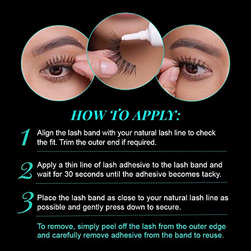 Image 5 of Ardell Natural False Eyelashes Luckies Style Black 4 Pack