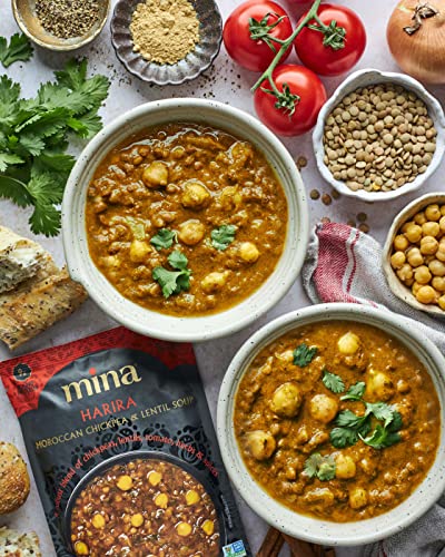 Image 3 of Mina Moroccan Lentils, Chickpeas, White Beans & Harira Variety Pack of 8 (10 oz)