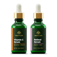 Thumbnail for Image 1 of Default Title for the product Tree of Life Face Serum Skin Care Set, Vitamin C & Retinol Serum for Face