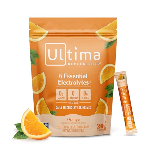 Image 6 of Orange / 20 Count (Pack of 1) for the product Ultima Replenisher Electrolyte Packets Variety Pack