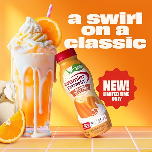 Image 2 of Premier Protein LIMITED EDITION 30g Shake, Orange Cream Swirl, 12 Pack