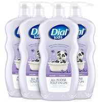 Thumbnail for Image 1 of Default Title for the product Dial Kids Lavender 3-in-1 Body + Hair + Bubble Bath, 24 Fl Oz, 4-Pack