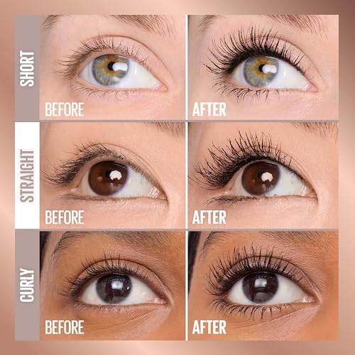 Image 5 of MAYBELLINE Lash Sensational Body Washable Mascara, Volume and Length Formula for 24HR Lash Lift, Smudge and Clump-Resistant, Brownish Black