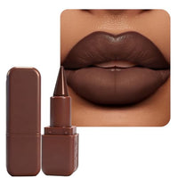 Thumbnail for Image 4 of 05 Dark Cocoa / 1 Count (Pack of 1) for the product BAISEN DIARY 2-in-1 Double-Ended Matte Lip Liner & Lip Gloss Duo