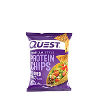 Thumbnail for Image 2 of Quest Nutrition Tortilla Style Protein Chips, Loaded Taco, Low Carb, Gluten Free, Baked, 1.1 Ounce (Pack of 8)
