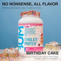 Thumbnail for Image 3 of RAW Whey Isolate Protein Powder, Birthday Cake - 25 Servings