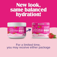 Thumbnail for Image 5 of Ultima Replenisher Electrolyte Powder Drink Mix Bundle ? Sugar Free ? Rasberry, 30 Serving Canister and 20 Stickpacks ? 6 Electrolytes and Minerals ? Keto Friendly, Vegan, Non-GMO