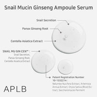 Thumbnail for Image 4 of APLB Snail Mucin Ginseng Ampoule Serum 1.35 FL.OZ