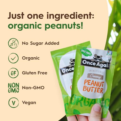 Image 4 of Once Again Organic Peanut Butter Packets Single Serve - 1.15oz, 10 Pack