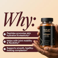 Thumbnail for Image 3 of Black Girl Vitamins Collagen Gummies for Hair, Skin, and Nail Support, 60ct