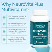 Thumbnail for Image 2 of BrainMD Dr Amen NeuroVite Plus - 120 Capsules - Multivitamin & Mineral Supplement