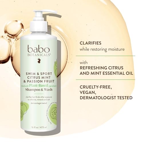 Image 4 of Babo Botanicals Swim & Sport Citrus Mint & Passion Fruit Shampoo & Wash