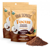 Thumbnail for Image 1 of Default Title for the product Four Sigmatic Focus Chocolate Coffee Creamer 4.23 oz Pack of 2